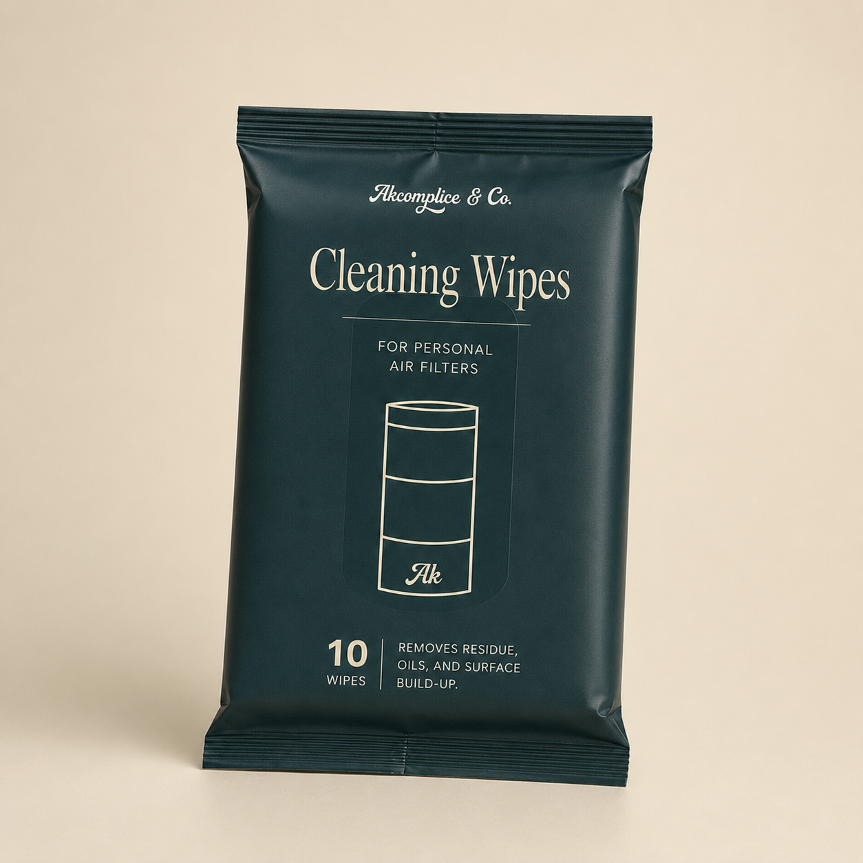 Personal Air Filter Cleaning Wipes – 10 Pack by Akcomplice & Co